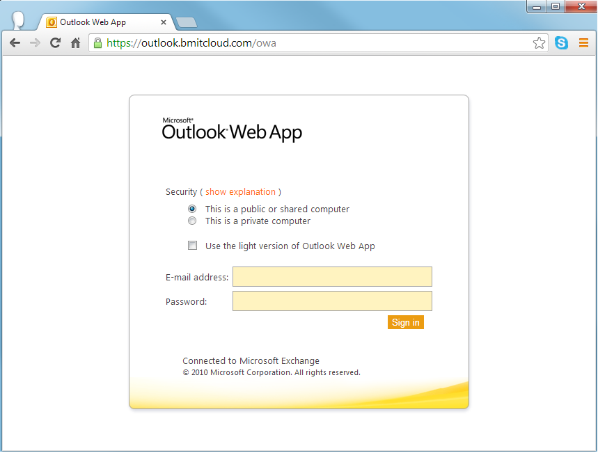 How do I access BMIT's Outlook Web Access (OWA)? Data